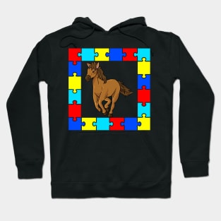 Autism Day horse Hoodie